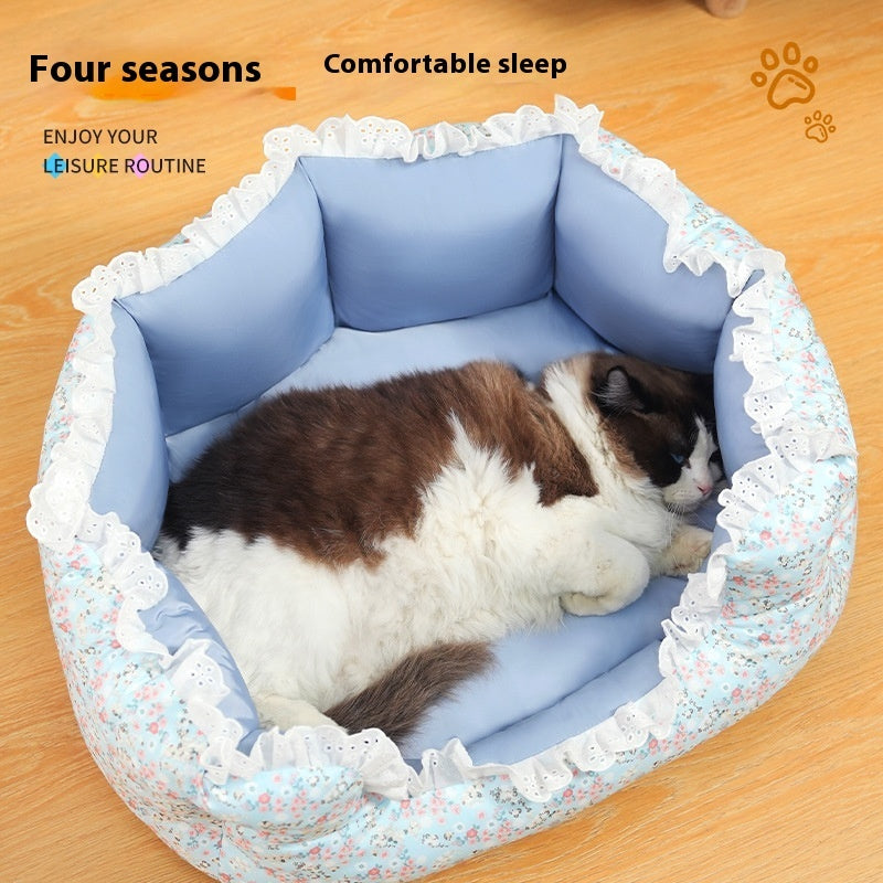 Lace Pet Cushion Mat Four Seasons Universal