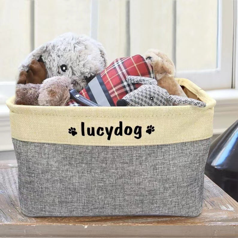 Personalized Pet Storage Basket