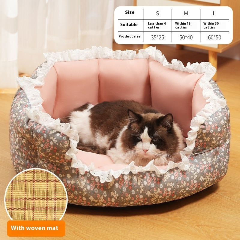 Lace Pet Cushion Mat Four Seasons Universal