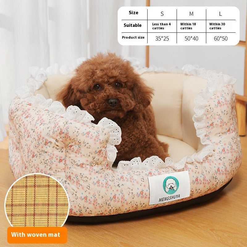 Lace Pet Cushion Mat Four Seasons Universal